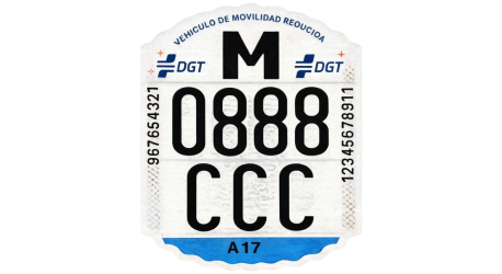 Matrículas patinete homologada.